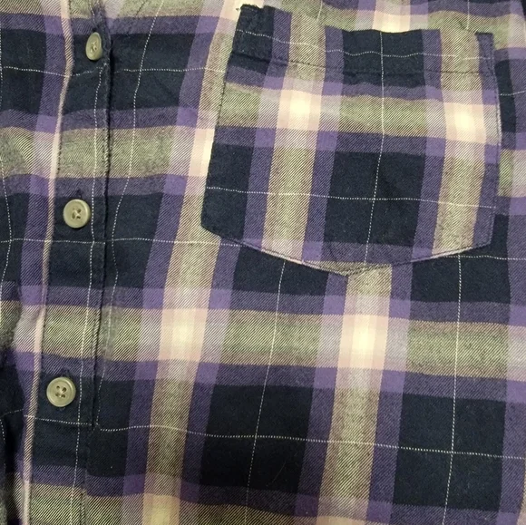 EUC - Sonoma Everyday Shirt - lightweight flannel Purple Size L - Picture 4 of 6